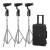 NanLite 12-2041 3KIT-BA-PT - zestaw, 3 lampy Forza 60C RGBLAC, 3 uchwyty na baterie, 3 modyfikatory światła, walizka na